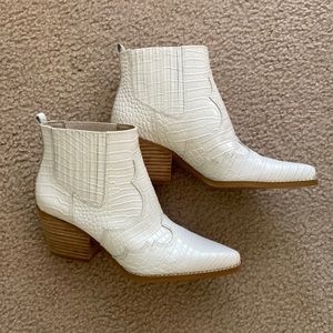Sam Edelman croc western bootie
